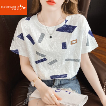 纯棉短袖t恤女白色半袖体恤 纯棉短袖t恤女白色半袖体恤