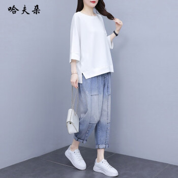 大码女装t恤女2023夏季新款韩版胖mm显瘦时尚潮流百