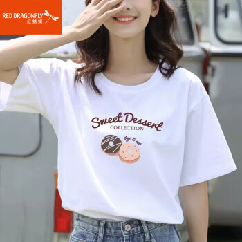 t恤女短袖纯棉夏装2023年夏季宽松印花半袖女装打底上 t恤女短袖纯棉夏装2023年夏季宽松印花半袖女装打底上